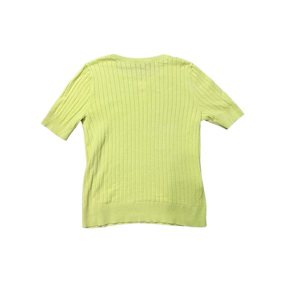 Ann Taylor Bright Green Short Sleeve Sweater NWT - Picture 4 of 12